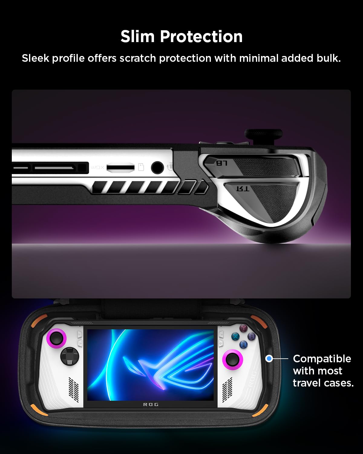 Amazon | Spigen ASUS ROG Ally ケース (2023) ストラップ付き